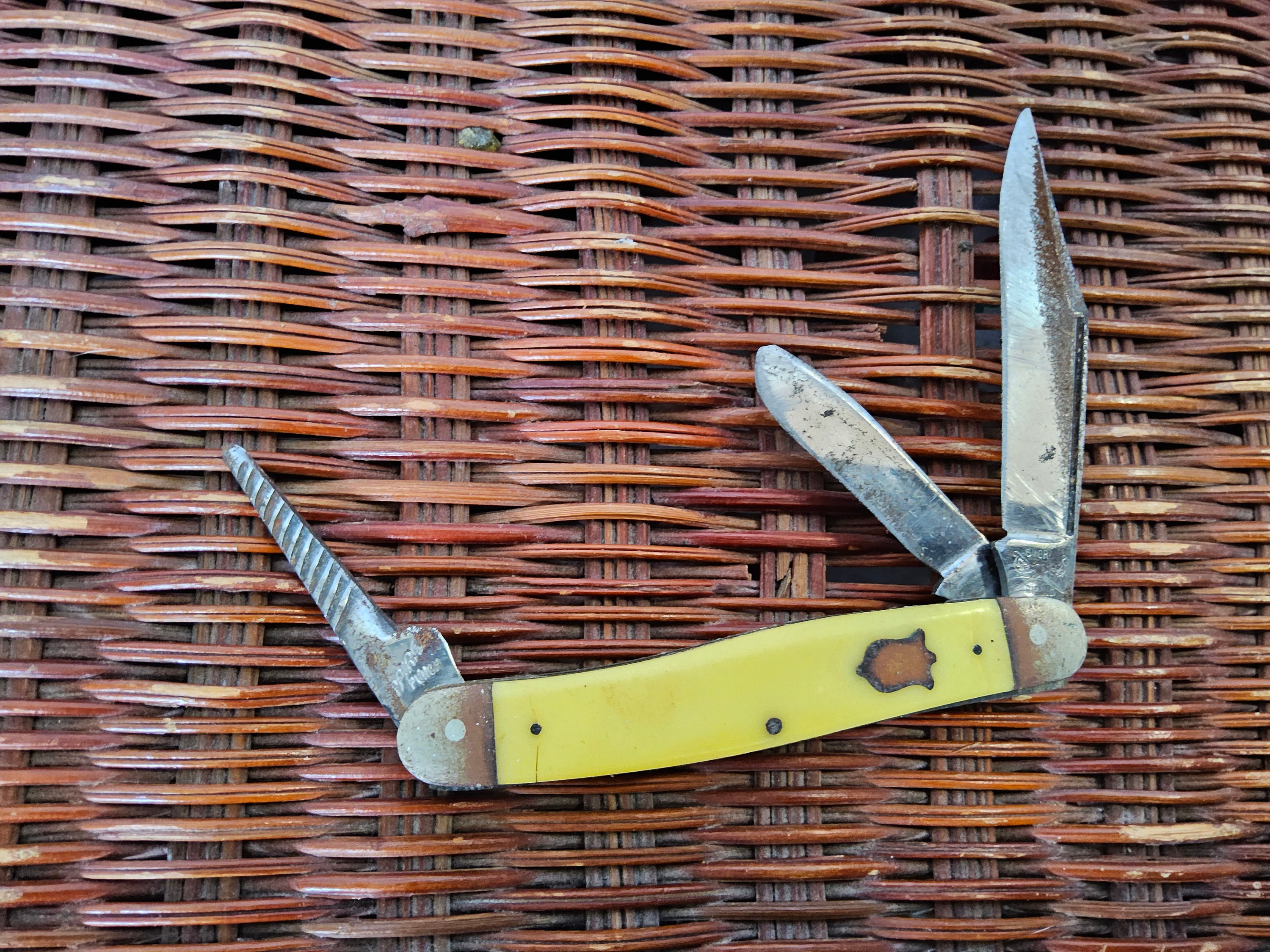 Vintage Swiss Army Knife Yellow Swiss Army Knife Antique Etsy