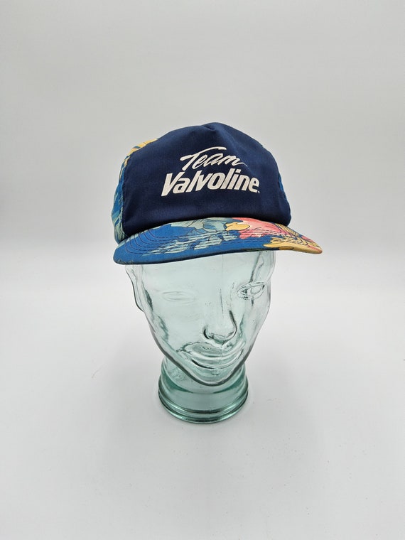 Vintage Valvoline Trucker Hat - 90s Nascar Trucke… - image 5