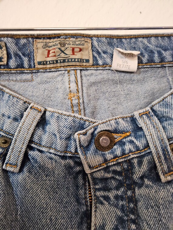 Vintage Express Denim Mom Jeans Size 5 Size 6 Pet… - image 5