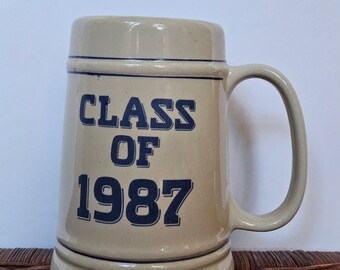 Class of 1987 Mug - class of 87 memorabilia - 1987 Class Mug - 1980s Ceramic Mug - 1987 ceramic Mug