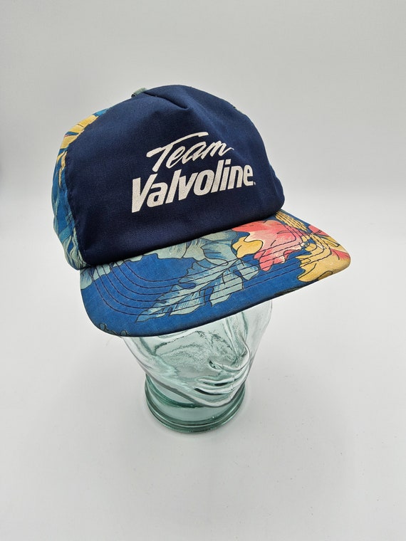 Vintage Valvoline Trucker Hat - 90s Nascar Trucke… - image 1