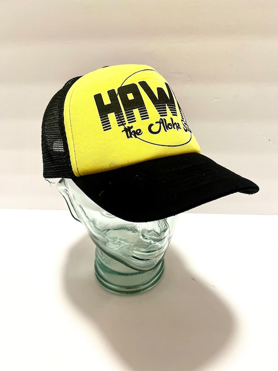 Vintage Hawaii Trucker Hat - Neon Trucker Hat - 80