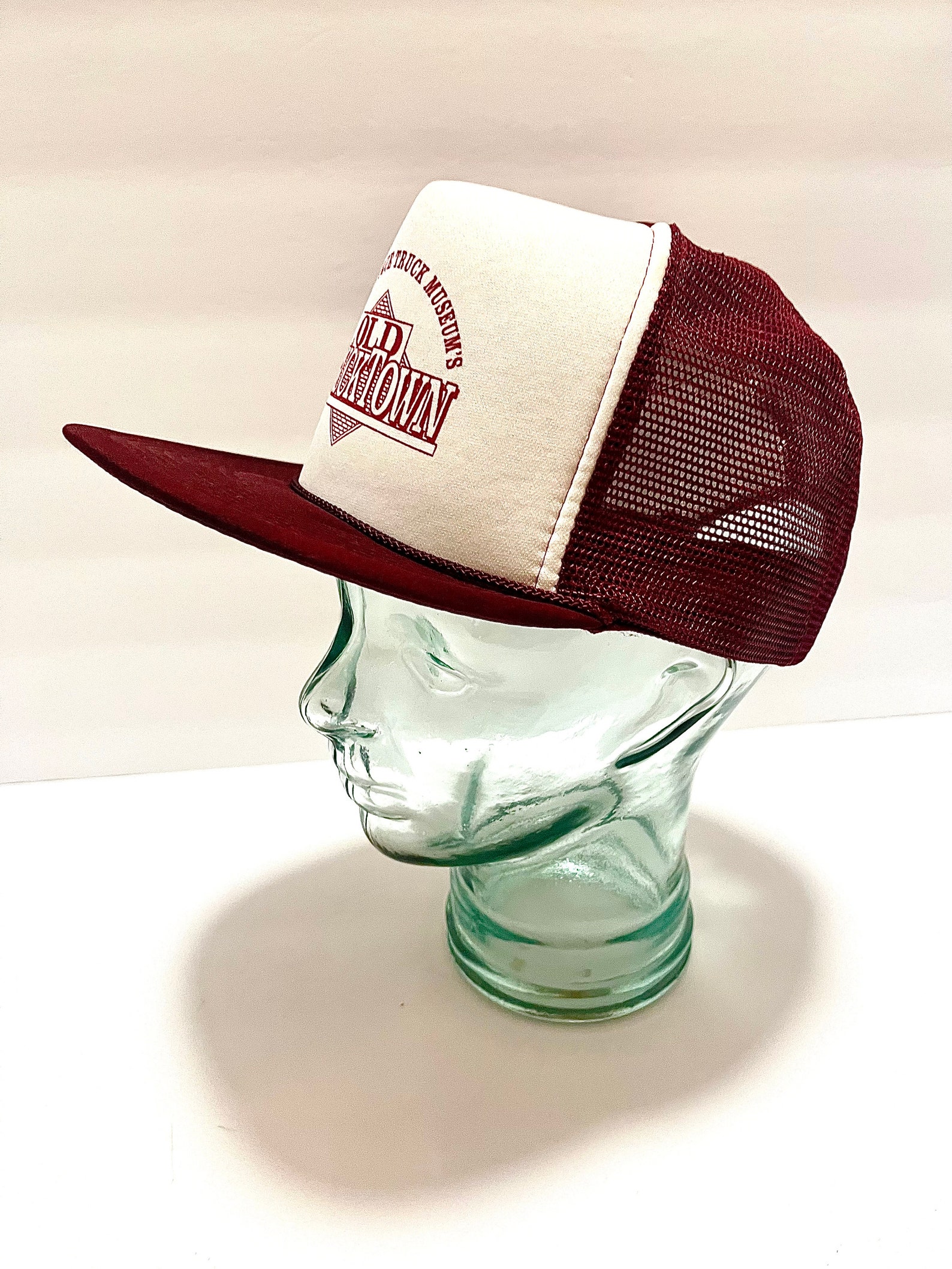 Vintage Trucker Hat Burgundy Vintage Snapback Trucker Hat With — free download