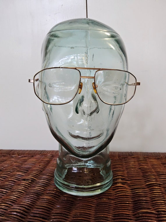 Vintage 1990s Gold Frame Glasses - Men's Oversize… - image 7