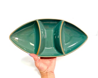 Turquoise 1990s Ash Tray - Ceramic Tray - Vintage Ashtray