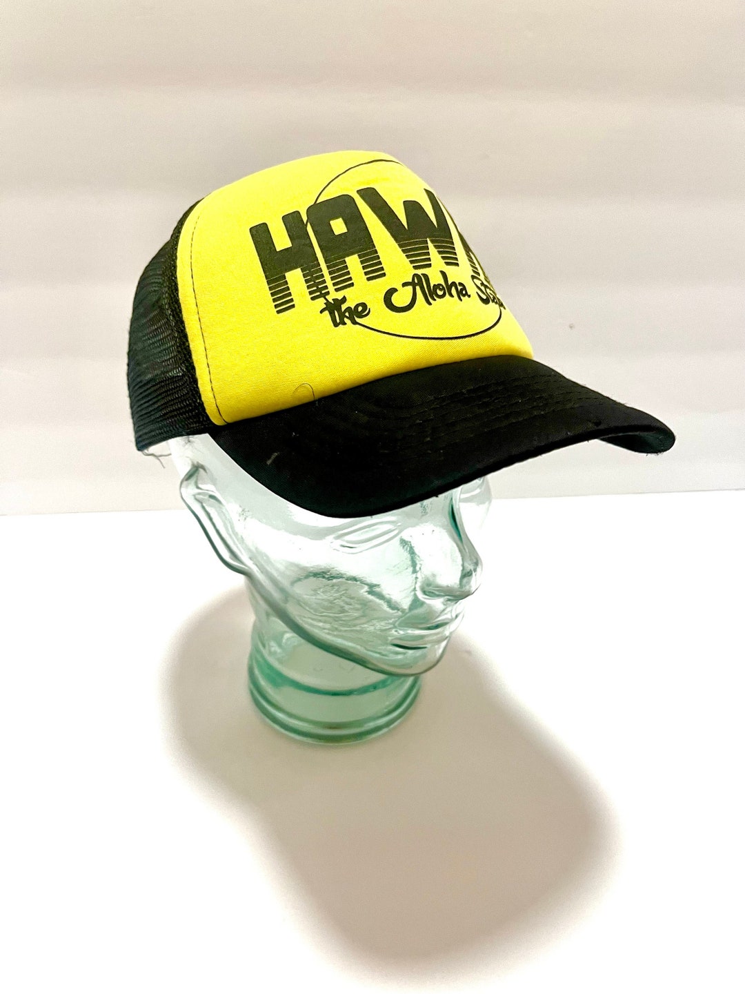 Vintage Hawaii Trucker Hat Neon Trucker Hat 80s Yellow - Etsy