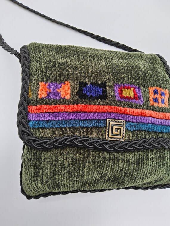 Woven Crossbody Bag - 1990s Small Crossbody Purse… - image 5