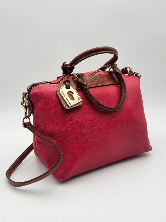 ヴィンテージ レッド レザー DOONEY & BURKE サッチェル ラージ レッド 