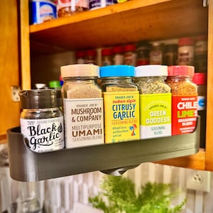 Upper Cabinet Pull Out Spice Rack Organizer