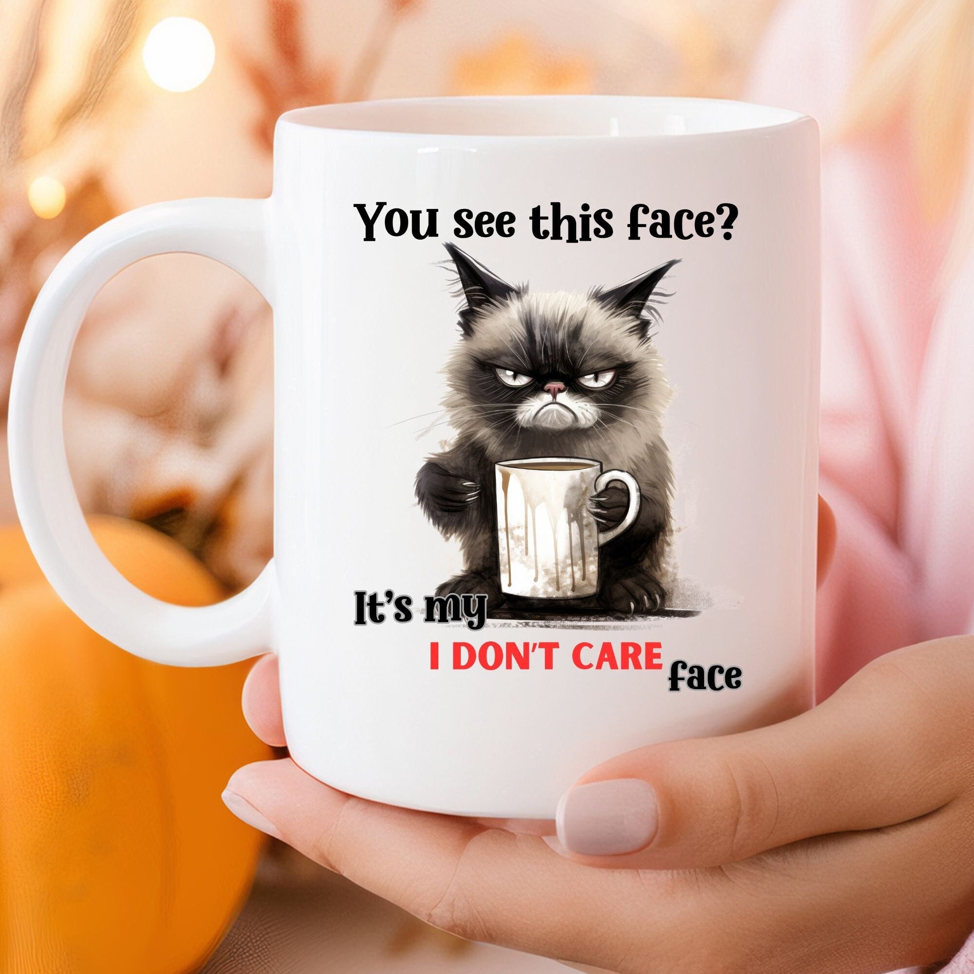 Grumpy Cat Mug 15 Oz - Etsy