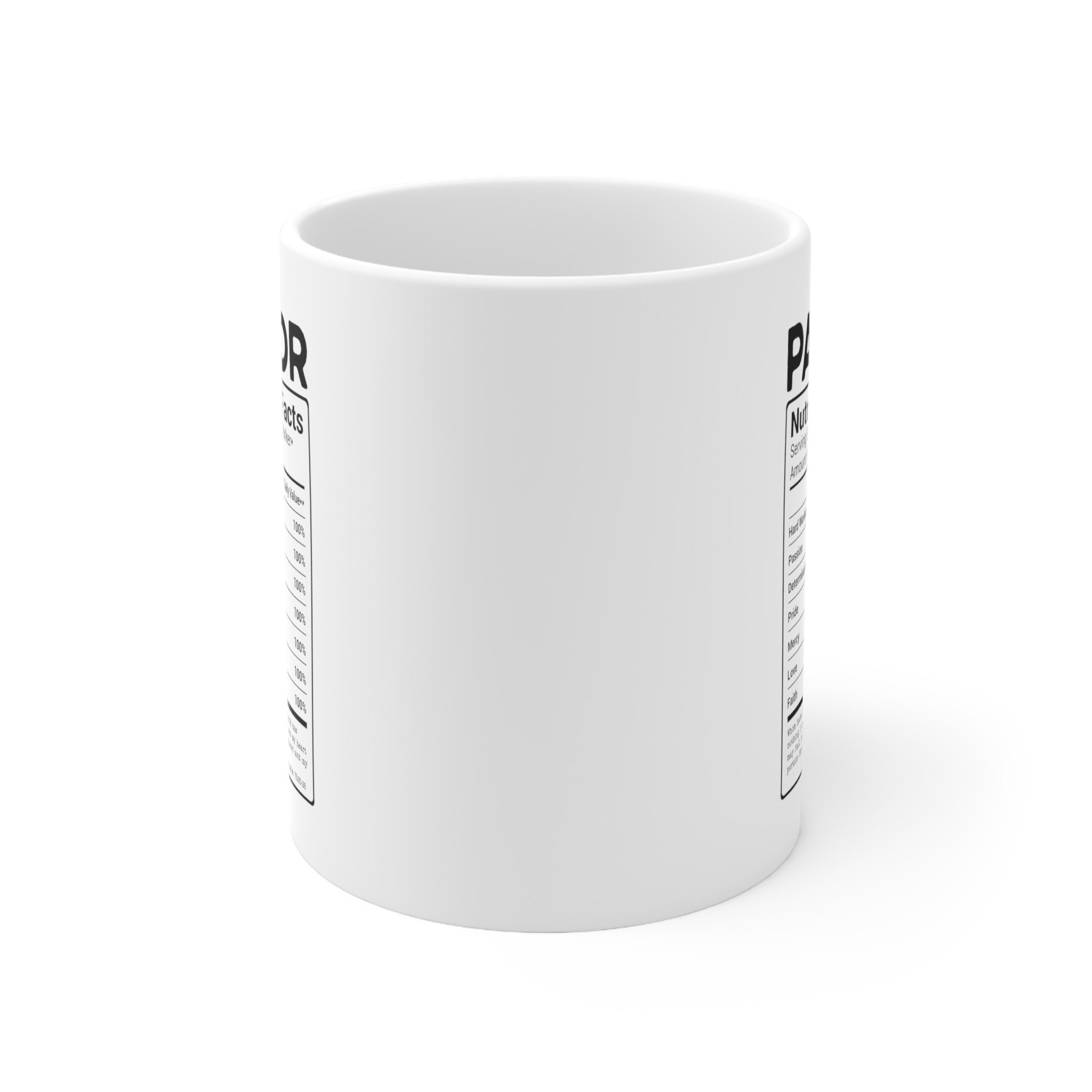 Pastor Nutritional Facts Stainless Steel Tumbler - 20oz Vacuum Insulated Travel Mug For Ministers, Funny Appreciation Gift - View #6