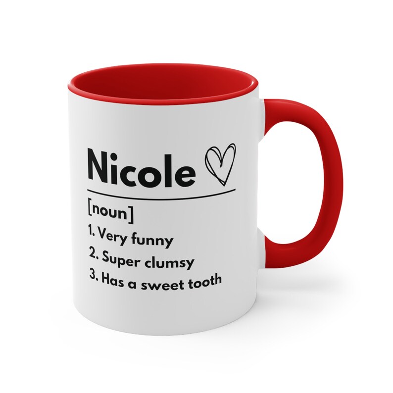 Custom Name Mug, Personalized Name Definition Mug, Name Meaning Mug, Personalize Name Coffee Mug