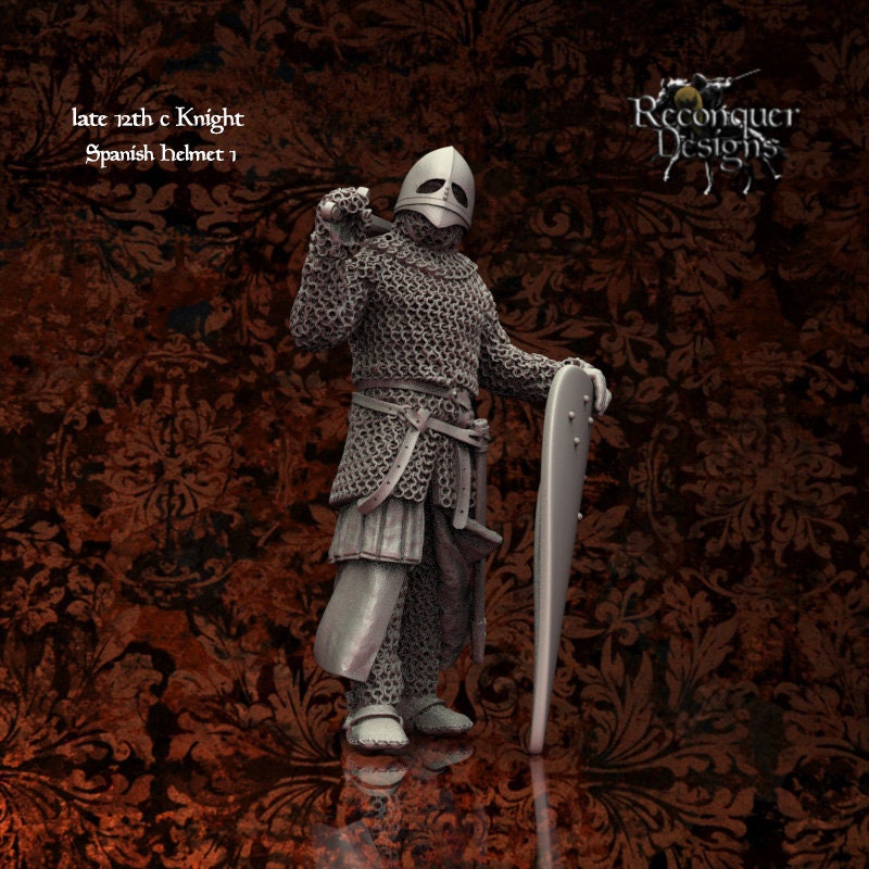 12th Century Knight With Spanish Helmet B - Etsy