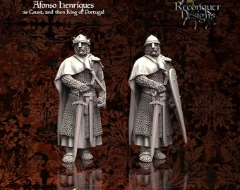 Alfonso Henriques as count, and then King of Portugal