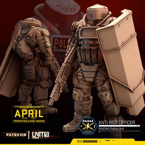 Anti-Riot Police officers - RAID44 Police unit (4 variants)