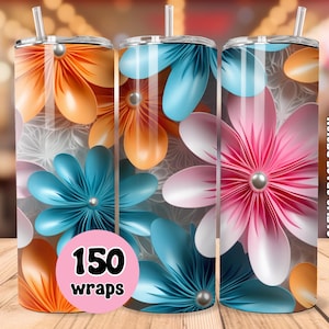 Tumbler Wrap MEGA bundle, 150 Seamless Tumbler Wraps, 20oz Skinny PNG, Tumbler Sublimation Designs, Digital Download, Free Commercial Use