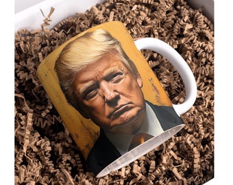 Bundel met Donald Trump-mokomslag, patriottische sublimatie, png (digitale download)