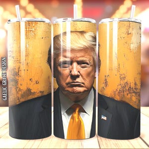 Donald Trump, PNG, 20oz Straight Skinny Tumbler Wrap, Digital Download, Tumbler Wrap Template, Trump PNG, Free Commercial Use