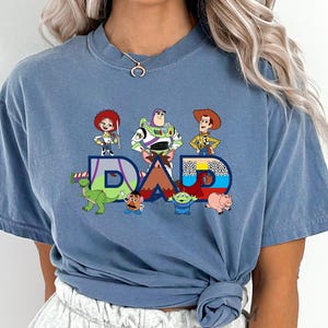 Camisetas familiares de Toy Story, camisetas personalizadas de Pixar a juego, camisetas grupales de Disney para mamá, papá, hermano, hermana, atuendos personalizados de Pixar, 141163 imagen 1
