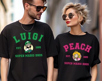 Mario Shirts, Super Mario, Super Mario Shirt, Custom Mario Shirt, Mario Family Matching Shirt, Customized Mario Shirts,Comfort Colors,142295