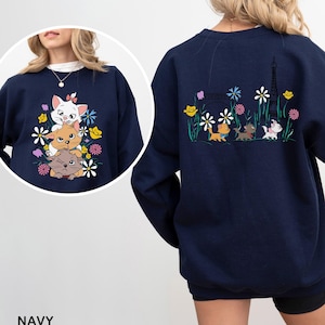 Disney The Aristocats Sweatshirt, Disney Cats Sweatshirt,Marie Toulouse Berlioz Hoodie, Disney Cat Lover Crewneck, Disney Trip Hoodie 142933