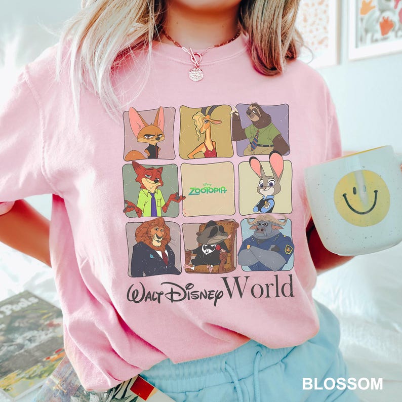 Disney Zootopia Characters Shirt, Comfort Colors Shirt, Disney Family Trip Shirt, Zootopia Tee, Zootopia Walt Disney World Shirt, 143867 image 13