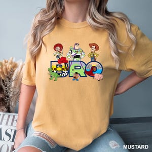 Camisetas familiares de Toy Story, camisetas personalizadas de Pixar a juego, camisetas grupales de Disney para mamá, papá, hermano, hermana, atuendos personalizados de Pixar, 141163 imagen 4