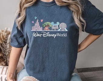 Walt Disneyworld Shirt, Comfort Colors Shirt, Disney World Shirt, Retro Walt Disney Shirt, Magic Kingdom Shirt, Disney Vacation Tee, 142703
