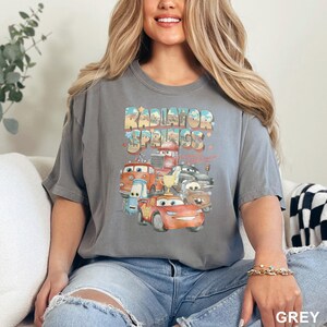Retro Radiator Springs Cars Movie Shirts, Comfort Colors Shirt, Lightning McQueen T-Shirt, Cars Movie Disney Shirt, Disney Cars Tee, 142358 bild 12