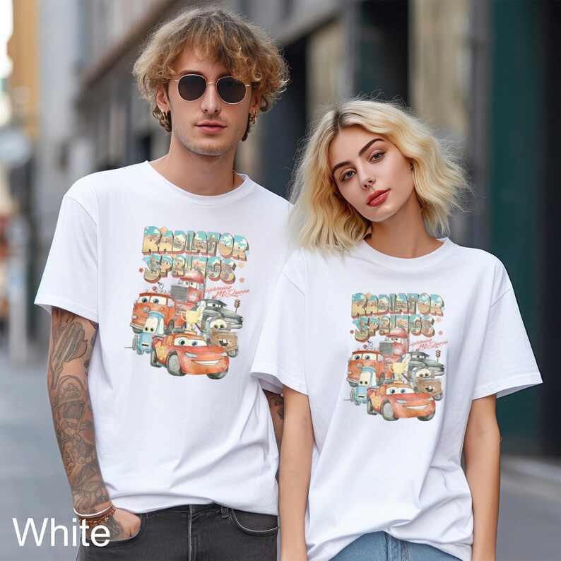 Retro Radiator Springs Cars Movie Shirts, Comfort Colors Shirt, Lightning McQueen T-Shirt, Cars Movie Disney Shirt, Disney Cars Tee, 142358 bild 7