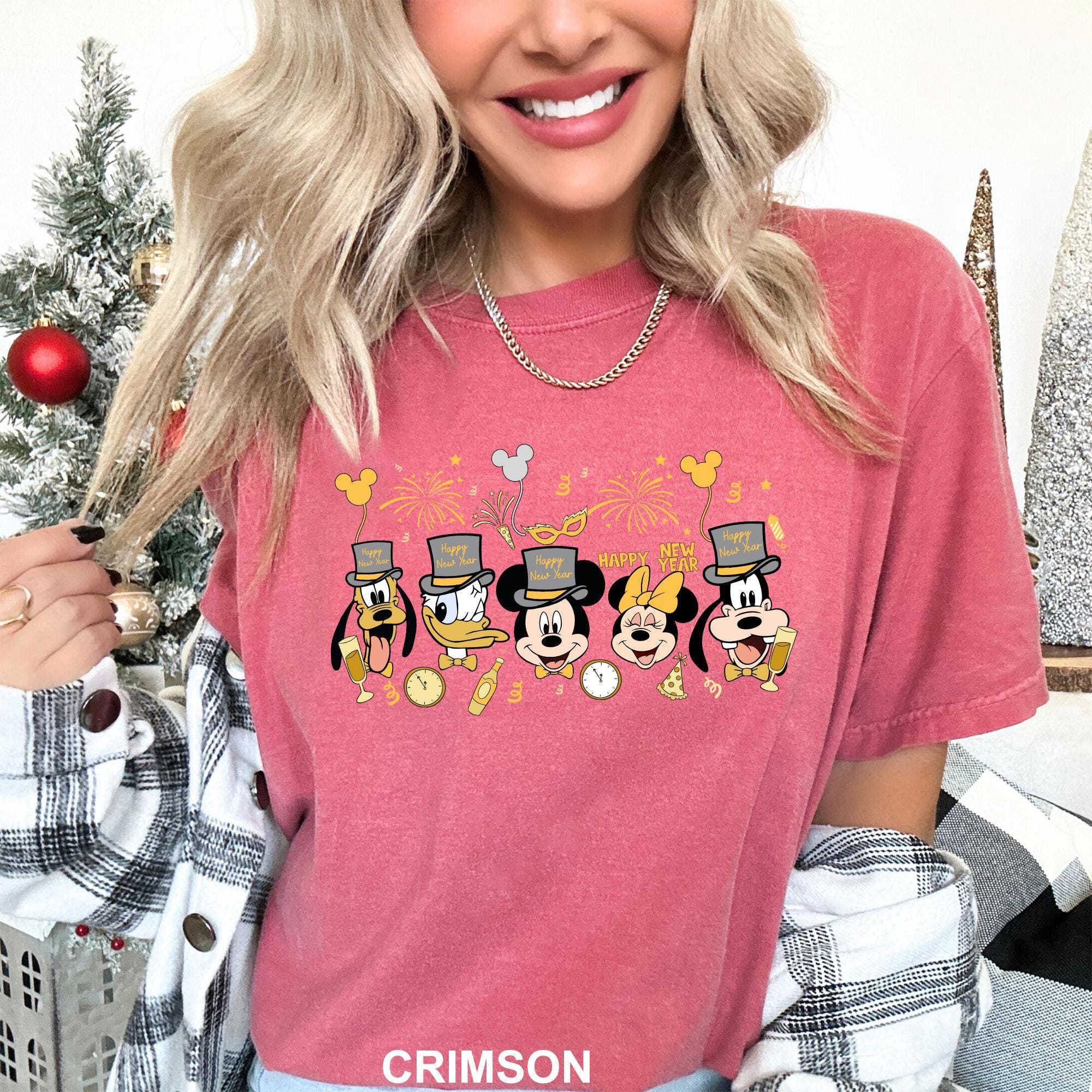 Disney Happy New Year Shirt, Comfort Colors Disney Shirt, Disney