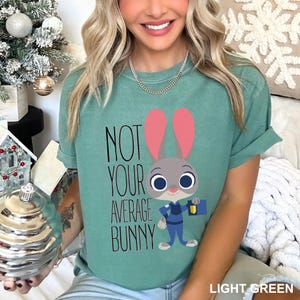 Disney Zootopia Judy Hopps Shirt, Comfort Colors Shirt, Zootopia Not Your Average Bunny Shirt, Disneyland Zootopia Police Shirt, 143860 image 13