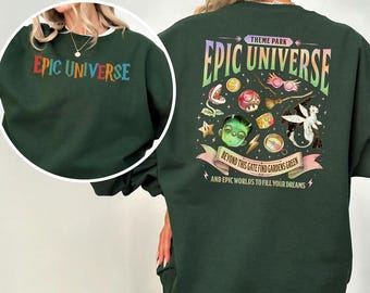 Epic Universe Sweatshirt, Epic Universe Theme Park Trip Sweatshirt, Orlando Park Epic World Hoodie, Universal Theme Part Crewneck, 143426