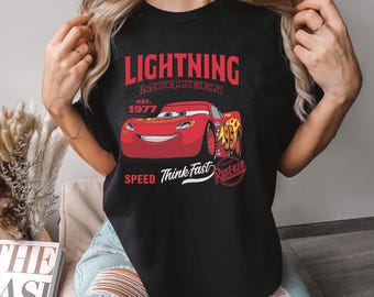 Lightning McQueen Shirt, Comfort Colors Disney Shirt, Disney Family Shirt, Disney Cars Shirt, Disney Trip Shirt, Cars McQueen Shirts 141323