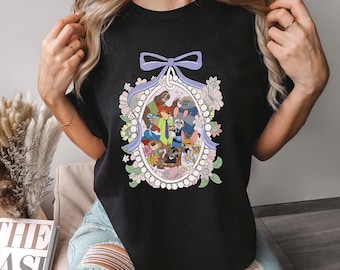 Floral Coquette Mirror Zootopia Shirt, Comfort Colors, Judy Hopps Nick Wilde Shirt,Welcome To Zootopia Disney Shirt, Zootopia Tee, 144531