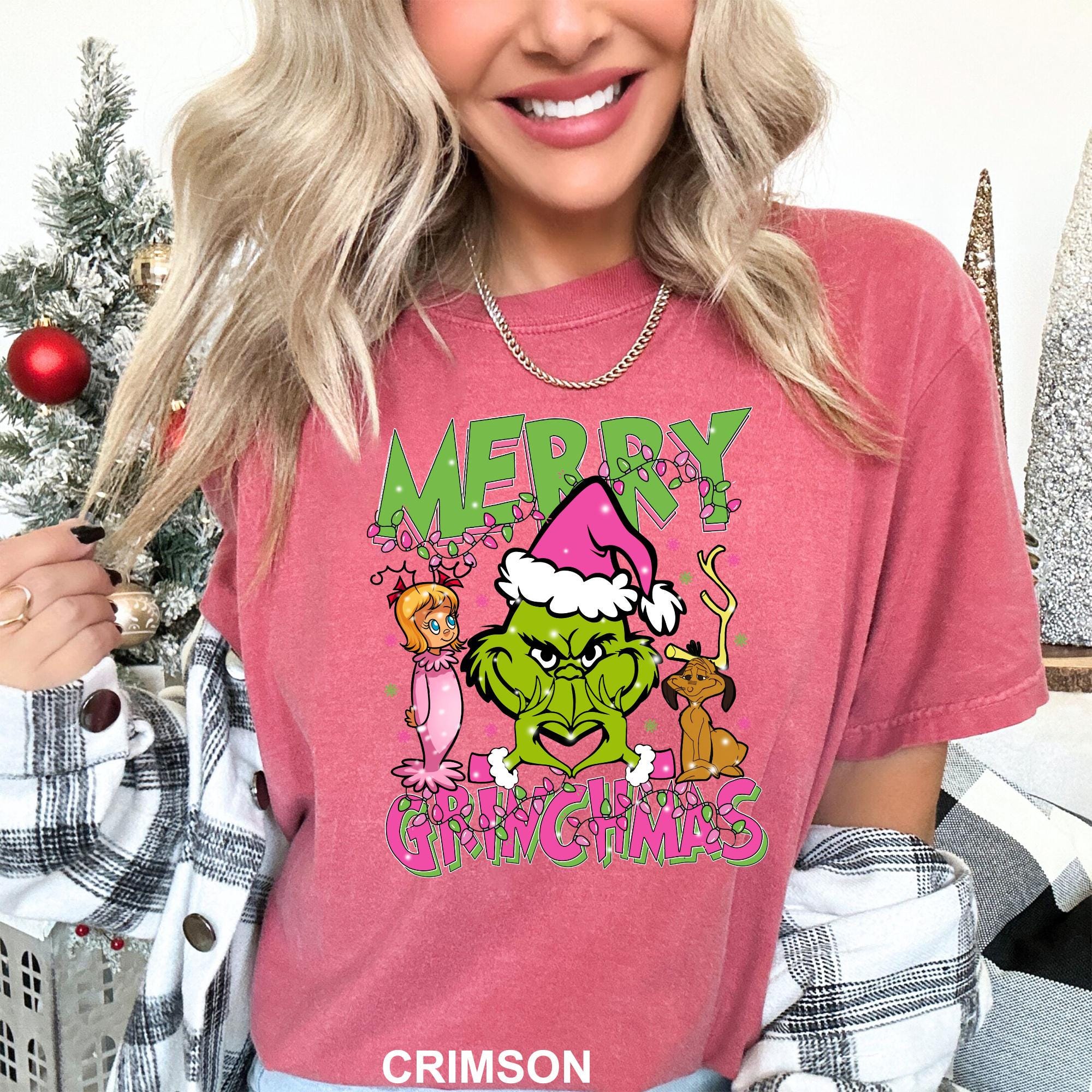 Women's Christmas T-Shirt - 'In My Christmas Era' Groovy Holiday Tee, Green, X-Large