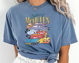 Vintage Disney Cars Shirt, Comfort Colors Disney Shirt, Disney Family Piston Cup Shirt, Lightning Mcqueen Shirt, Disney Trip Shirt, 141351