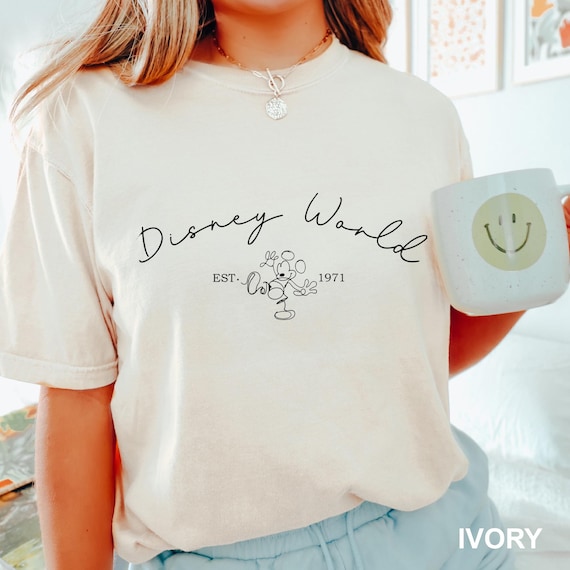 Disney World Est 1971 Shirt, Comfort Colors Disney Shirt, Disneyworld Shirt, Disney Characters Vacation Shirt,  Disney Friends Shirt 141135