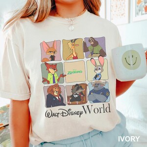 Disney Zootopia Characters Shirt, Comfort Colors Shirt, Disney Family Trip Shirt, Zootopia Tee, Zootopia Walt Disney World Shirt, 143867 image 6