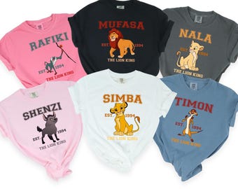Custom Lion King Shirt, Comfort Colors Lion King Shirt, Disney Lion King Shirt, Disney Animal Kingdom Shirt, Disney Mufasa Shirt, 141721