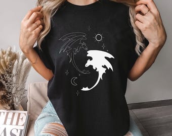 Camiseta de Desdentado y Furia Luminosa, Colores cómodos, Camiseta de Dragón Desdentado, Camiseta de Cómo entrenar a tu dragón, Camiseta a juego de Dragón Universal, 144480