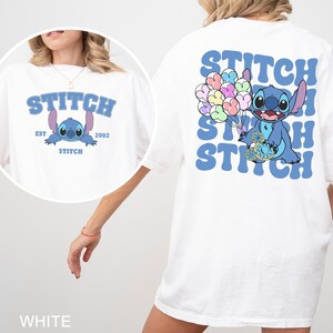 Disney Stitch Est. 2002 Shirt, Comfort Colors, Cute Stitch Shirt, Disney Shirt, Stitch Balloons Shirt, Stitch Disneyland Shirt, 143298