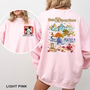 Retro Walt Disneyworld Mickey Sweatshirt, Disney Parks Sweatshirt, Four Parks Disney World Hoodie, Vintage Disney Crewneck, 143829 image 2