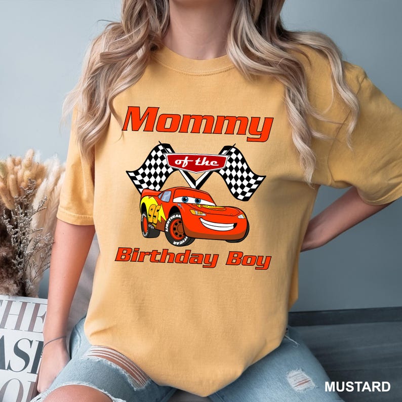 CustomCars Birthday Shirt,Custom Cars Shirt, Comfort Colors Pixar Tee, Matching Family Cars Shirt, Lightning McQueen Tee, Disney Trip,142262 image 13