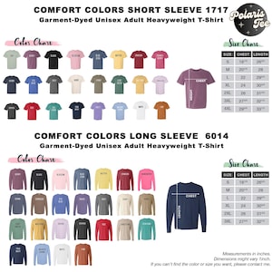 a poster showing different colors of shirts