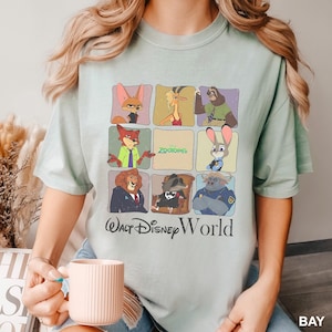 Disney Zootopia Characters Shirt, Comfort Colors Shirt, Disney Family Trip Shirt, Zootopia Tee, Zootopia Walt Disney World Shirt, 143867 image 1