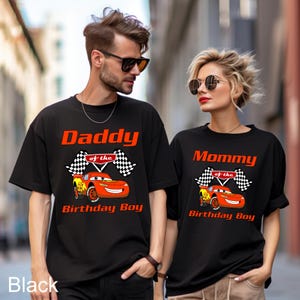 CustomCars Birthday Shirt,Custom Cars Shirt, Comfort Colors Pixar Tee, Matching Family Cars Shirt, Lightning McQueen Tee, Disney Trip,142262 image 3