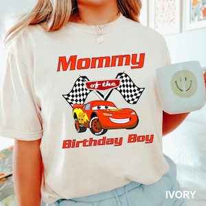 CustomCars Birthday Shirt,Custom Cars Shirt, Comfort Colors Pixar Tee, Matching Family Cars Shirt, Lightning McQueen Tee, Disney Trip,142262 image 8
