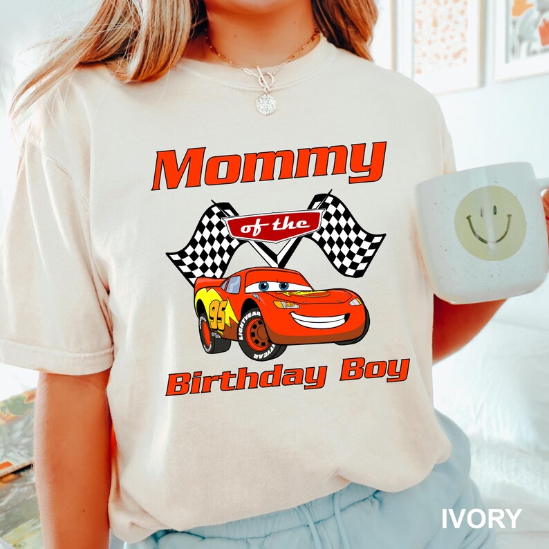 CustomCars Birthday Shirt,Custom Cars Shirt, Comfort Colors Pixar Tee, Matching Family Cars Shirt, Lightning McQueen Tee, Disney Trip,142262 image 8