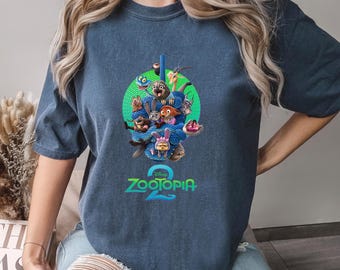 Disney Zootopia 2 Shirt, Comfort Colors, Zootopia Characters Shirt,Judy Hopps Nick Wilde Gary De'Snake Shirt, Disneyland Zootopia Tee,143863